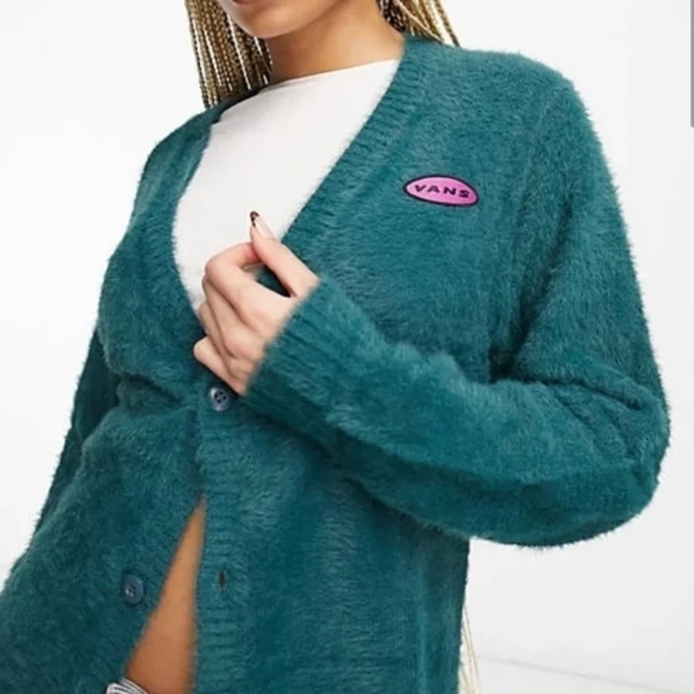 Vans xCurren xKnost Fuzzy Unisex Cardigan OVERSIZED